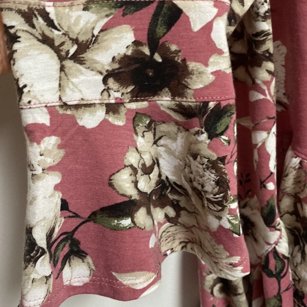 Absolutely Famous Womens Rose Floral size XL - Picture 5 of 7